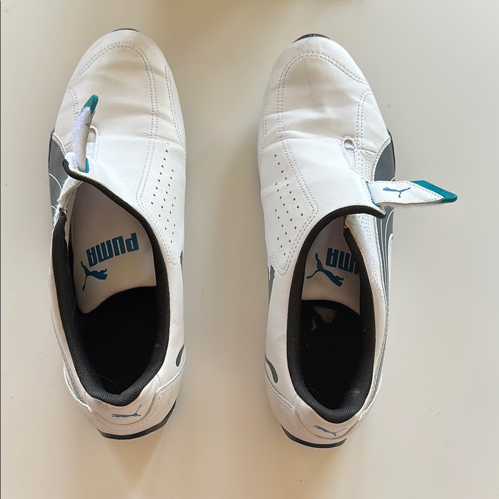 PUMA White and Black Casual Sneakers